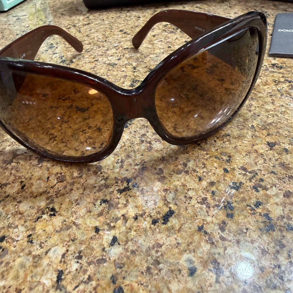 Dolce & Gabbana Brown Oversized Sunglasses